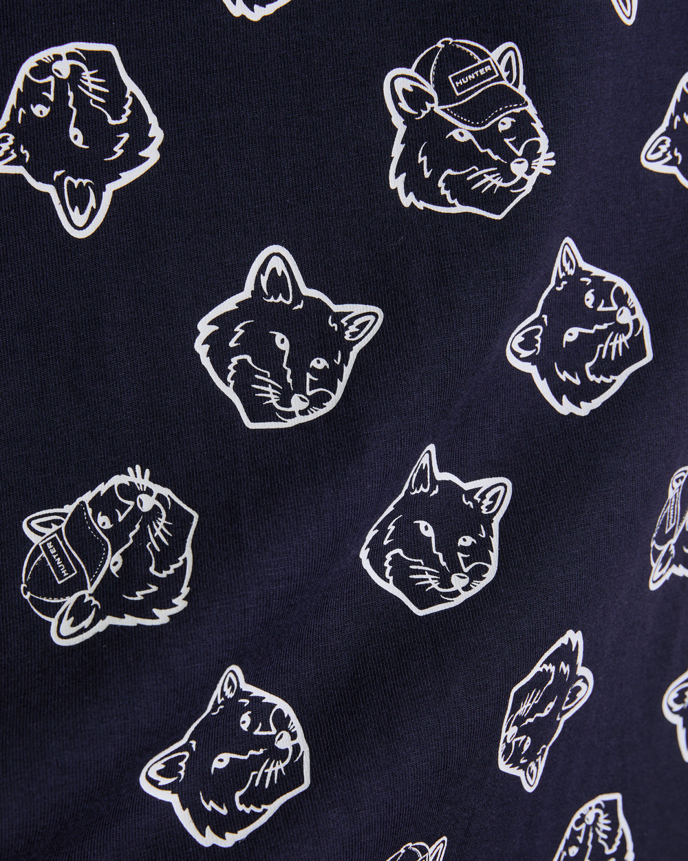 MAISON KITSUNÉ x HUNTER Kids Fox Head T-shirt