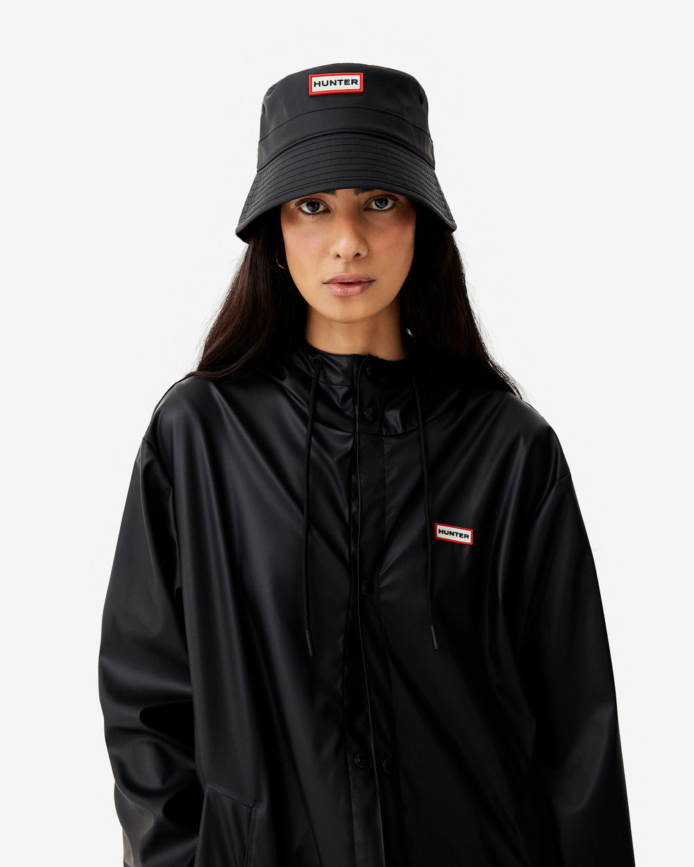 Unisex Downpour Izzy PU Hooded Jacket