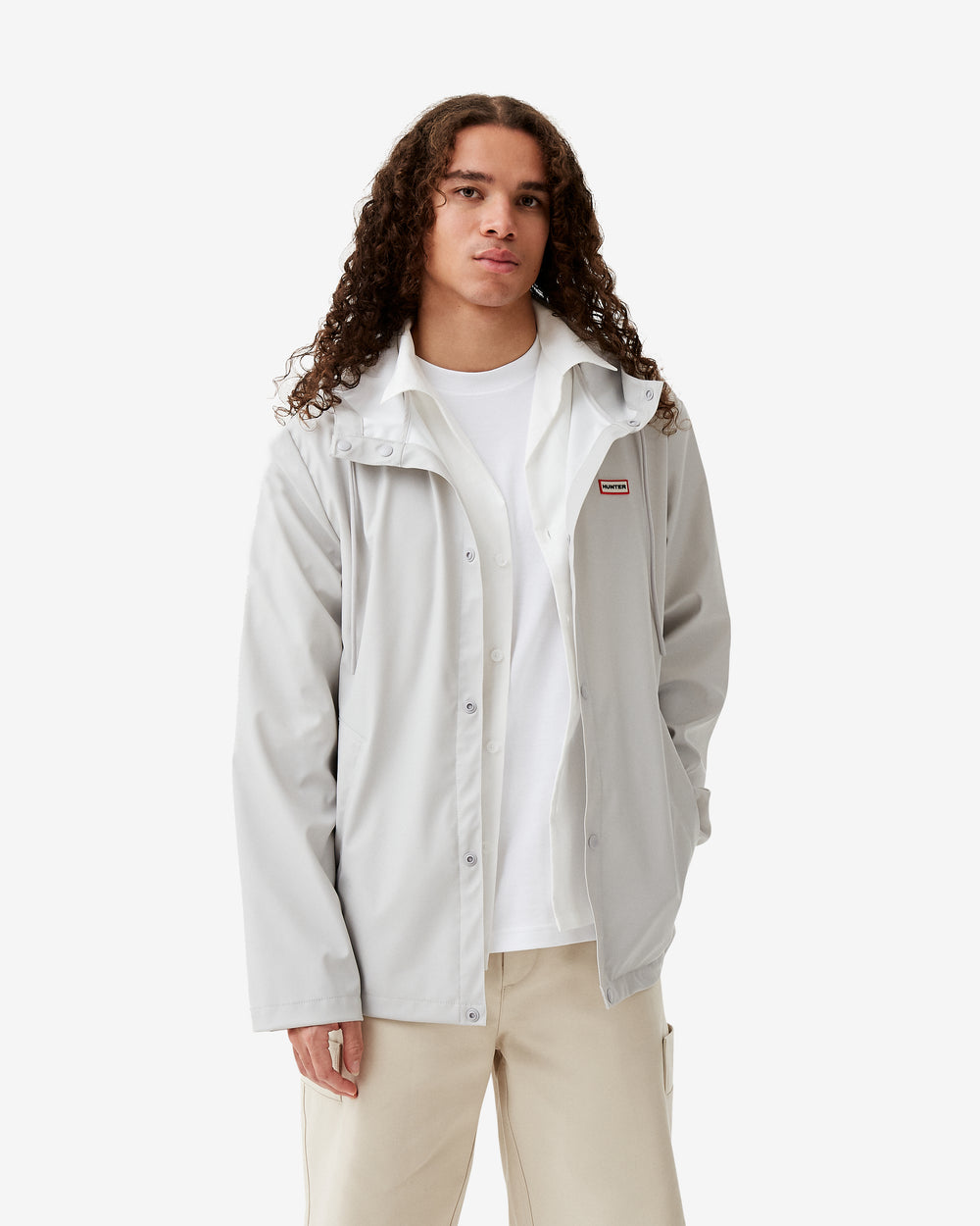 Unisex Downpour Izzy PU Hooded Jacket