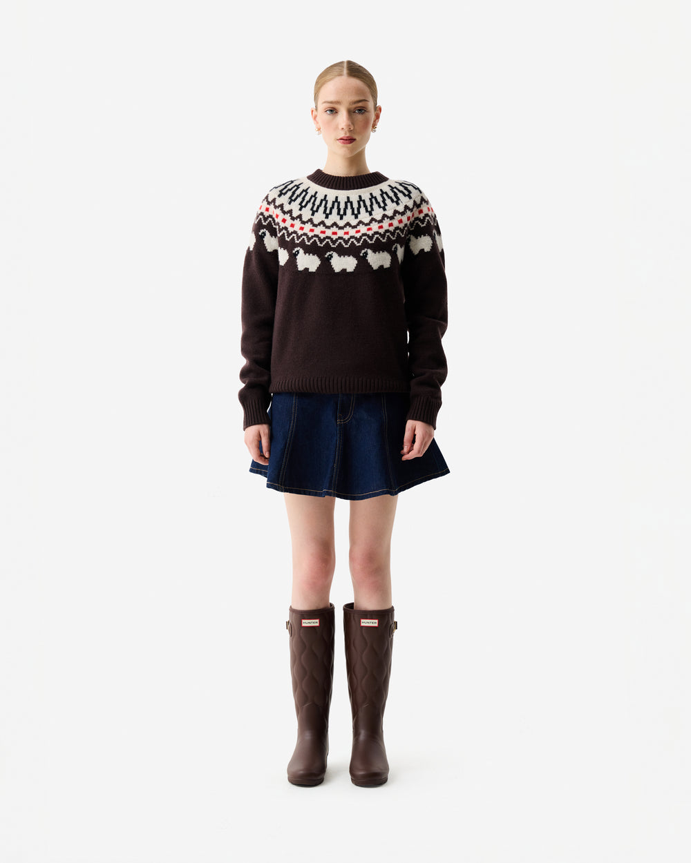 Women's Ashie Fair Isle Crew Neck Jumper