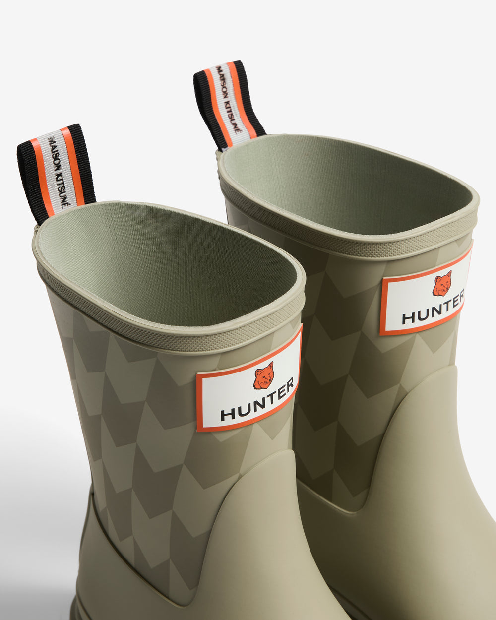 MAISON KITSUNÉ x HUNTER Unisex Downpour Chevron Boot