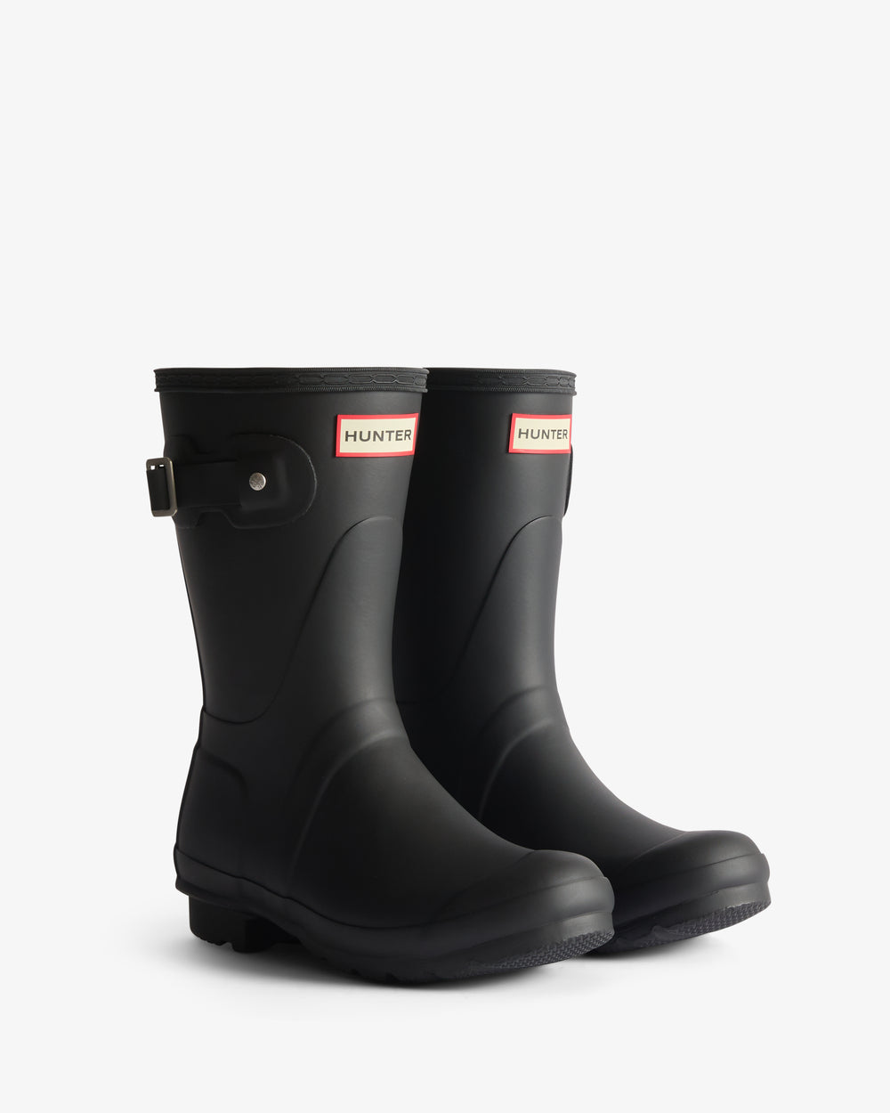 Women's Tartan Lining Short Wellington Boots