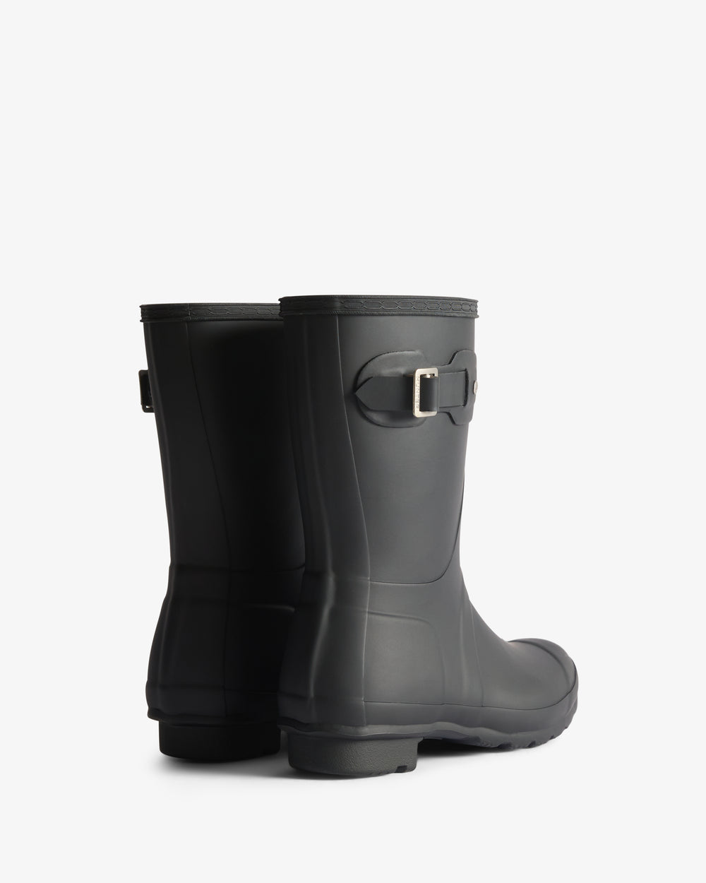 Women's Tartan Lining Short Wellington Boots