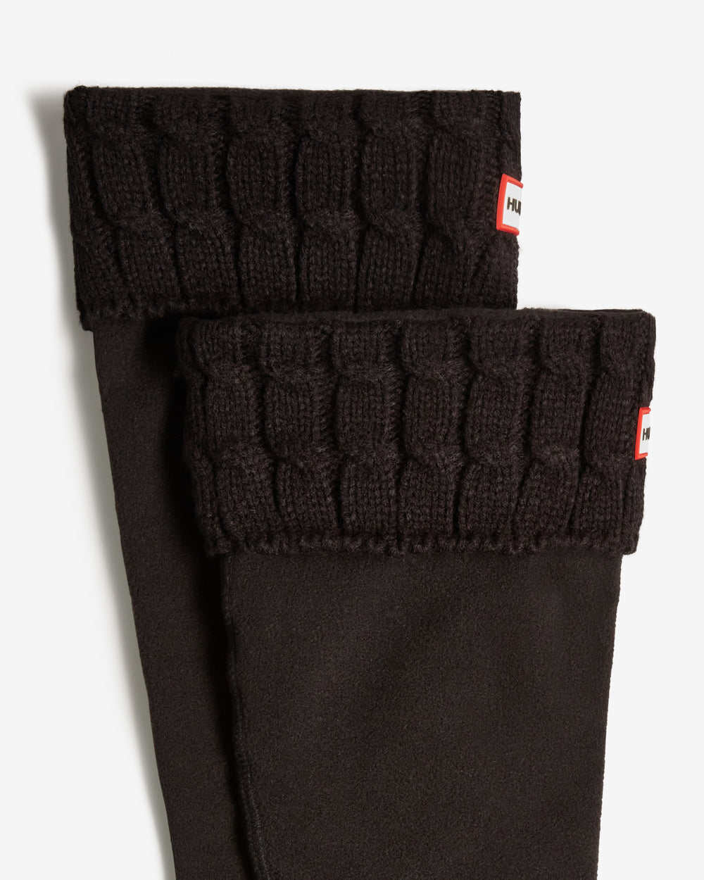 Recycled 6 Stitch Cable Cuff Tall Boot Socks