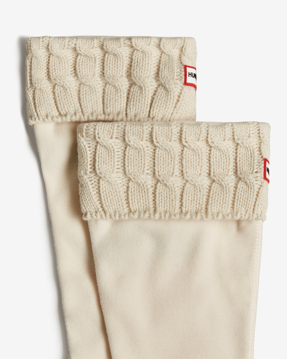 Recycled 6 Stitch Cable Cuff Tall Boot Socks