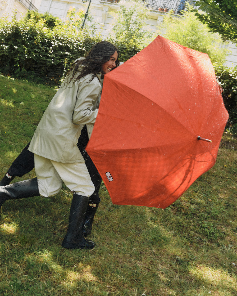 MAISON KITSUNÉ x HUNTER Chevron Umbrella