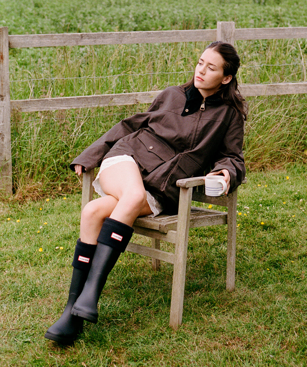 Unisex Duggan Oversized Waxed Jacket