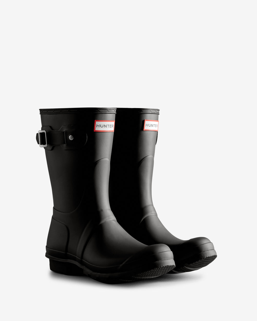 Women's Tri-Colour Logo Backstrap Short Wellington Boots