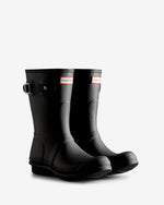 Women's Tri-Colour Logo Backstrap Short Wellington Boots