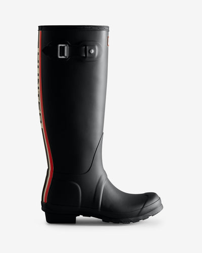 Women's Tri-Colour Logo Backstrap Tall Wellington Boots