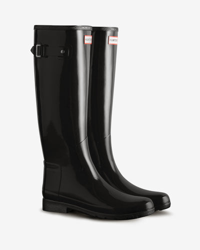 Women's Refined Slim Fit Tall Gloss Wellington Boots