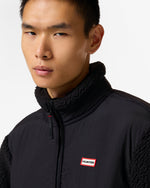 Men's Black Elements 1/4 Zip Borg Fleece