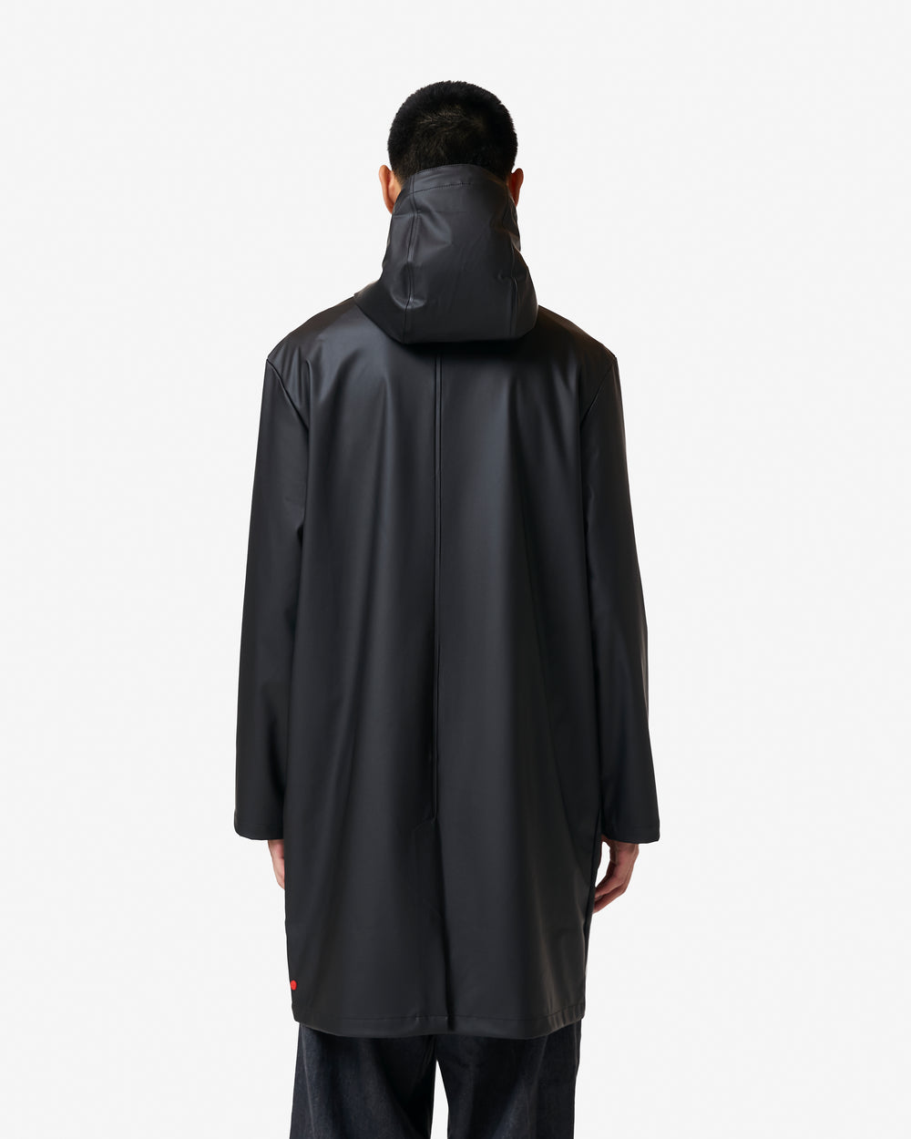 Unisex Black Downpour Andrea PU Rain Coat