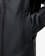 Unisex Black Downpour Andrea PU Rain Coat