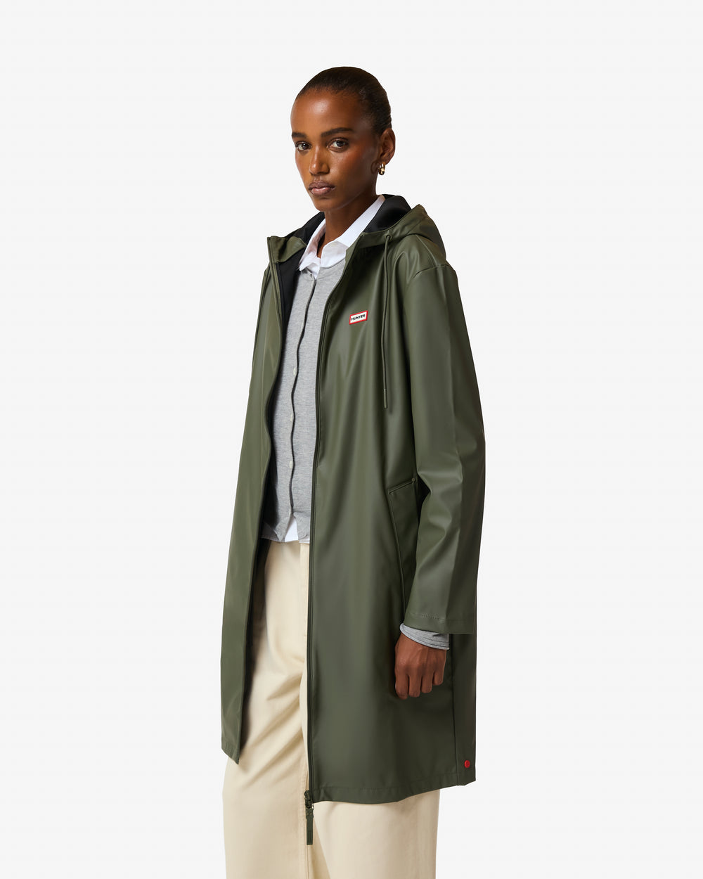 Unisex Kambaba Green Downpour Andrea PU Rain Coat