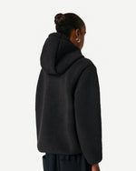 Women's Black Bonelle Borg Fleece Hoodie