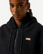 Women's Black Bonelle Borg Fleece Hoodie