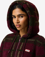 Women's Tartan Bonelle Tartan Borg Fleece Jacket