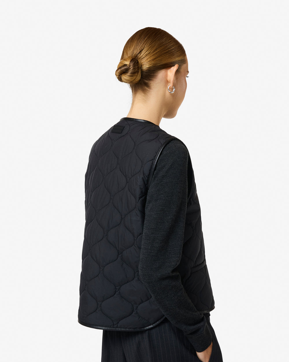 Women's Black Bonny Quilted Vest