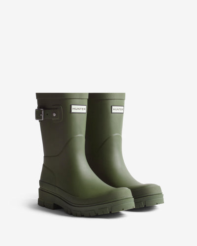 Women's Dark Olive Cirrus Short Wellington Boot
