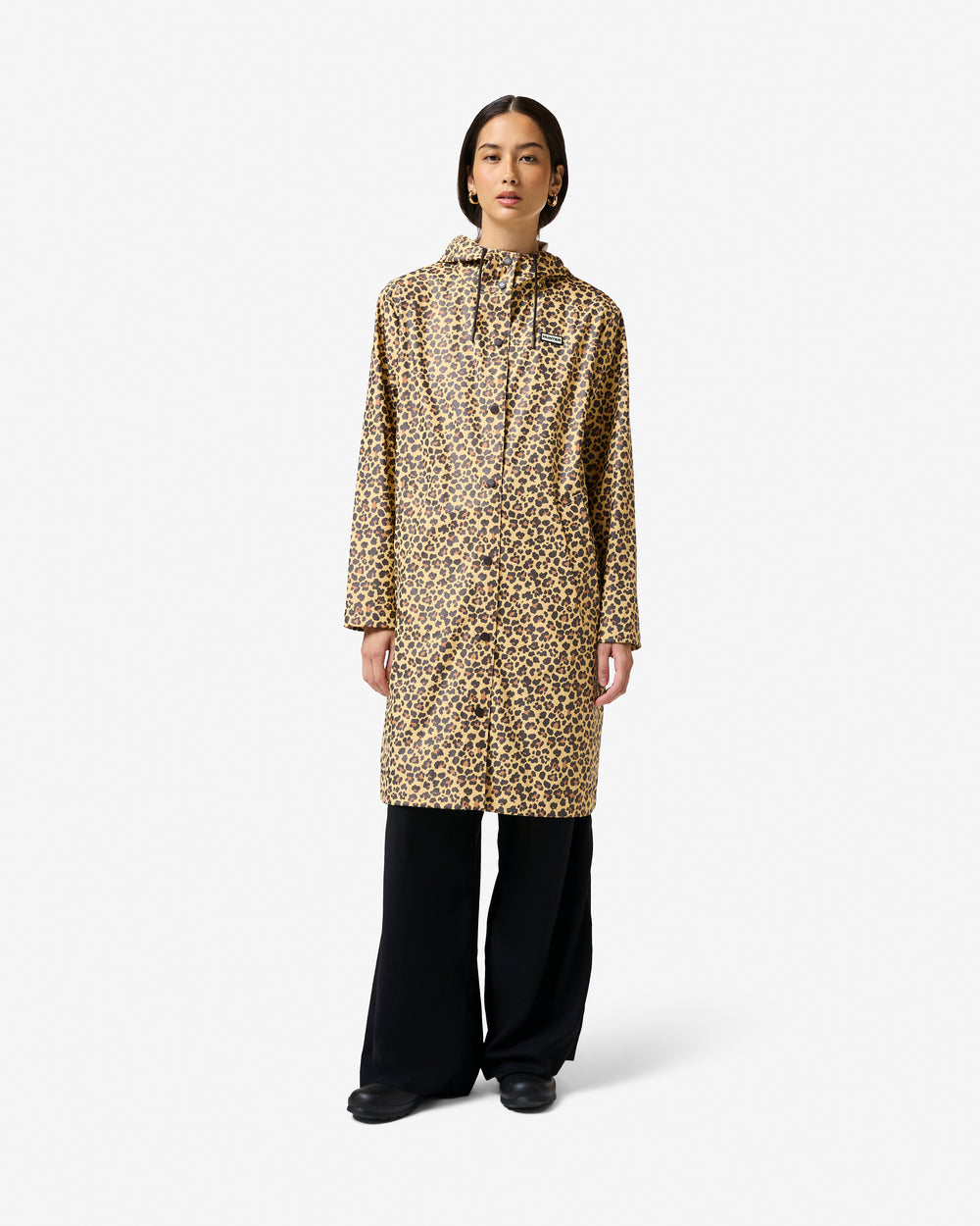 Women's Leopard Ellis PU Raincoat