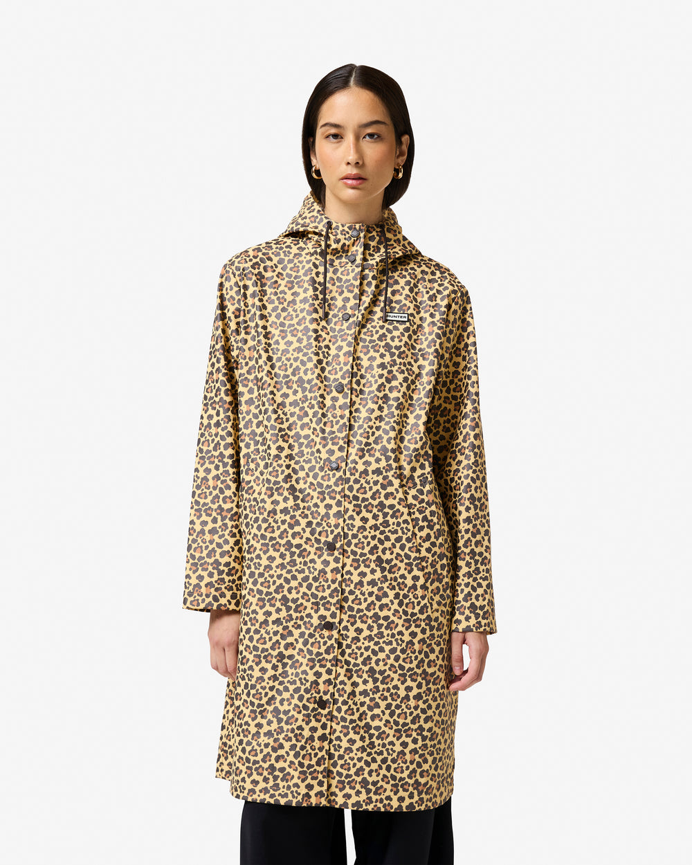 Women's Leopard Ellis PU Raincoat