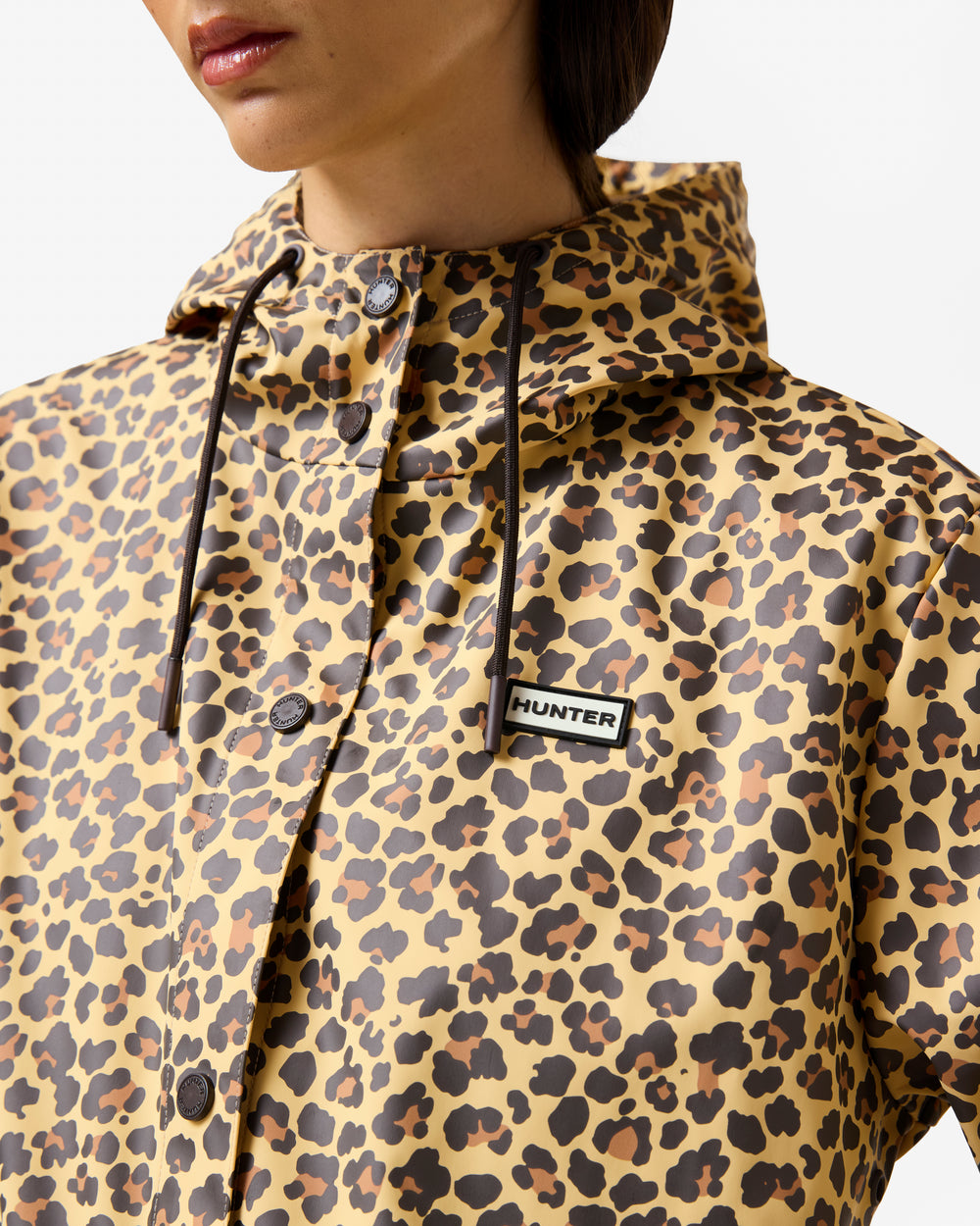 Women's Leopard Ellis PU Raincoat