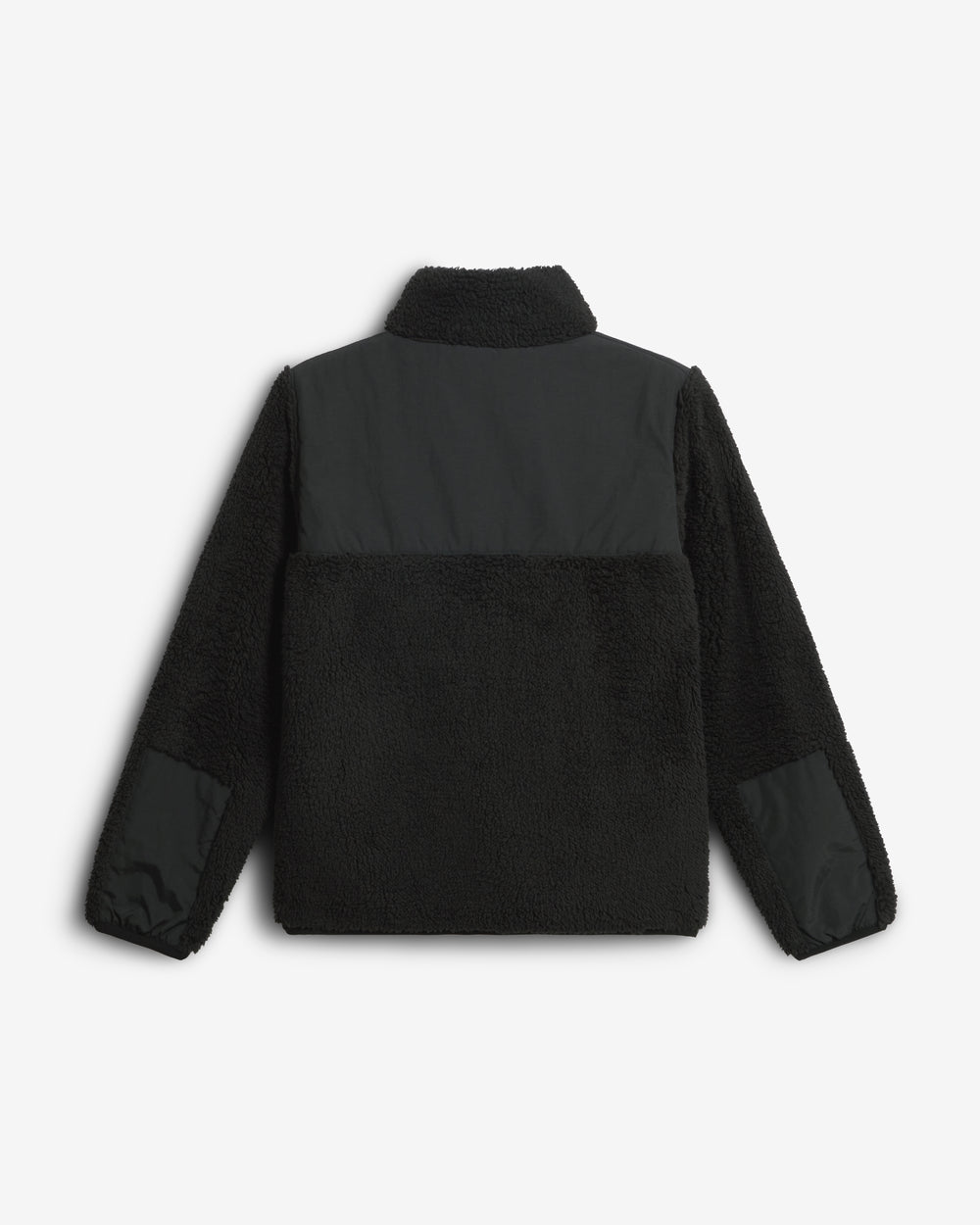 Kids Black Emil Half Zip Borg Pullover Jacket