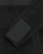 Kids Black Emil Half Zip Borg Pullover Jacket