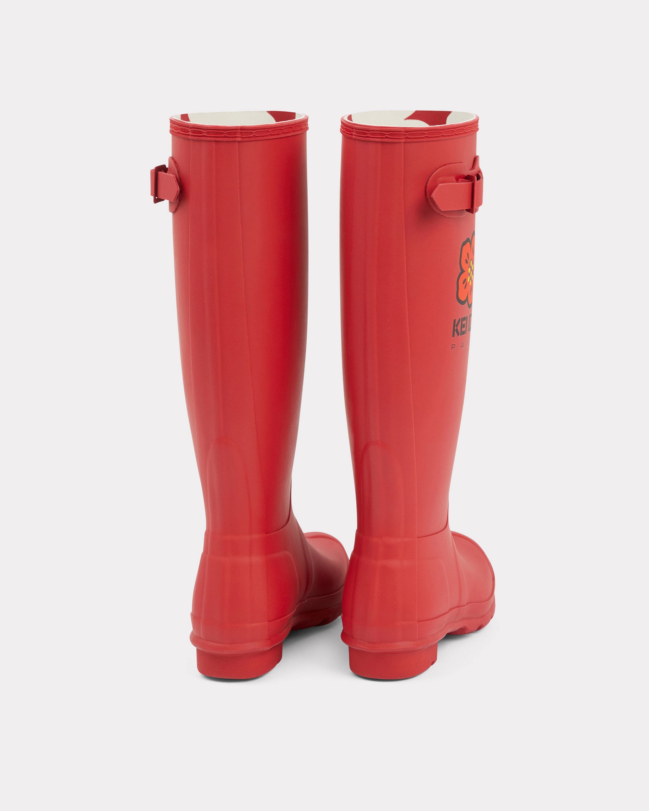 Women's red rubber clearance rain boots