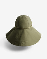 Displays the Green 'Hunter' branded unisex Green GANNI X Hunter Waterproof Bucket Hat