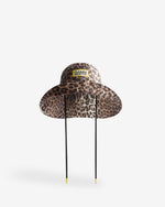 Displays the Leopard 'Hunter' branded unisex GANNI X Hunter Waterproof Bucket Hat