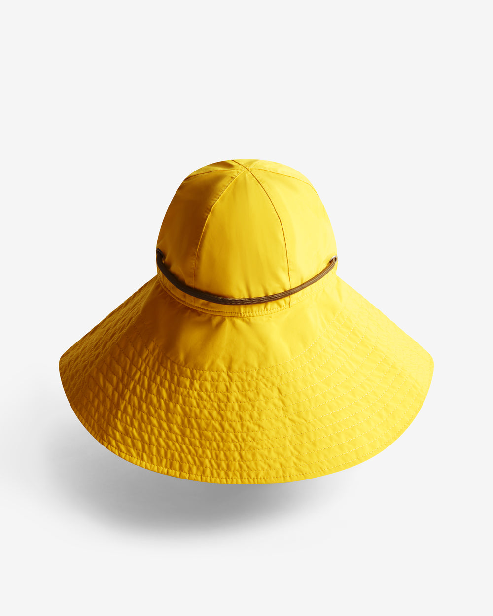 Displays the lemon 'Hunter' branded unisex GANNI X Hunter Waterproof Bucket Hat