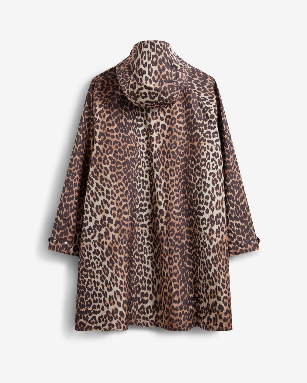 Displays the Leopard 'Hunter' branded unisex GANNI X Hunter Waterproof Poncho