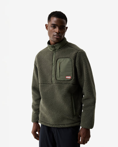 Men's Athol Half Zip Borg Fleece Jacket