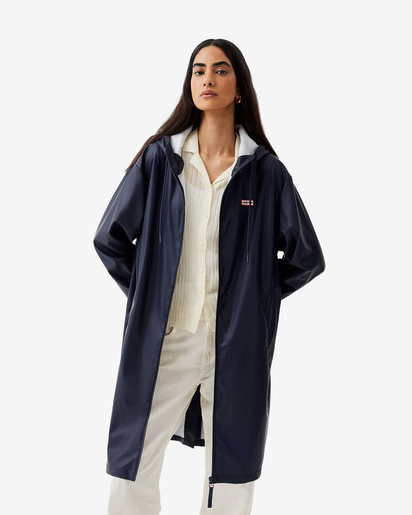 Unisex Night Sky Downpour Andrea PU Rain Coat