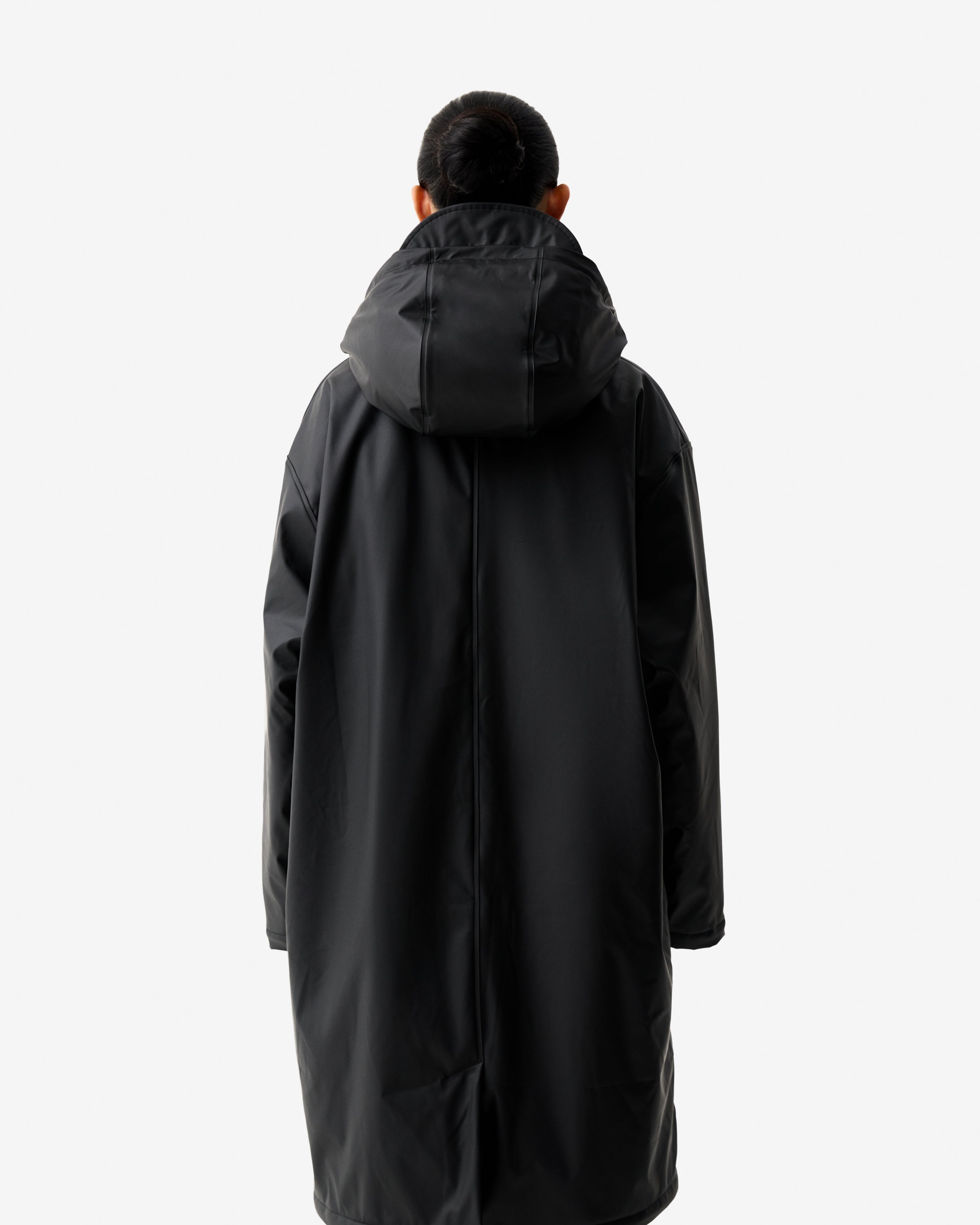 Unisex Black Downpour PU Cocoon Cloak – Hunter Boots UK