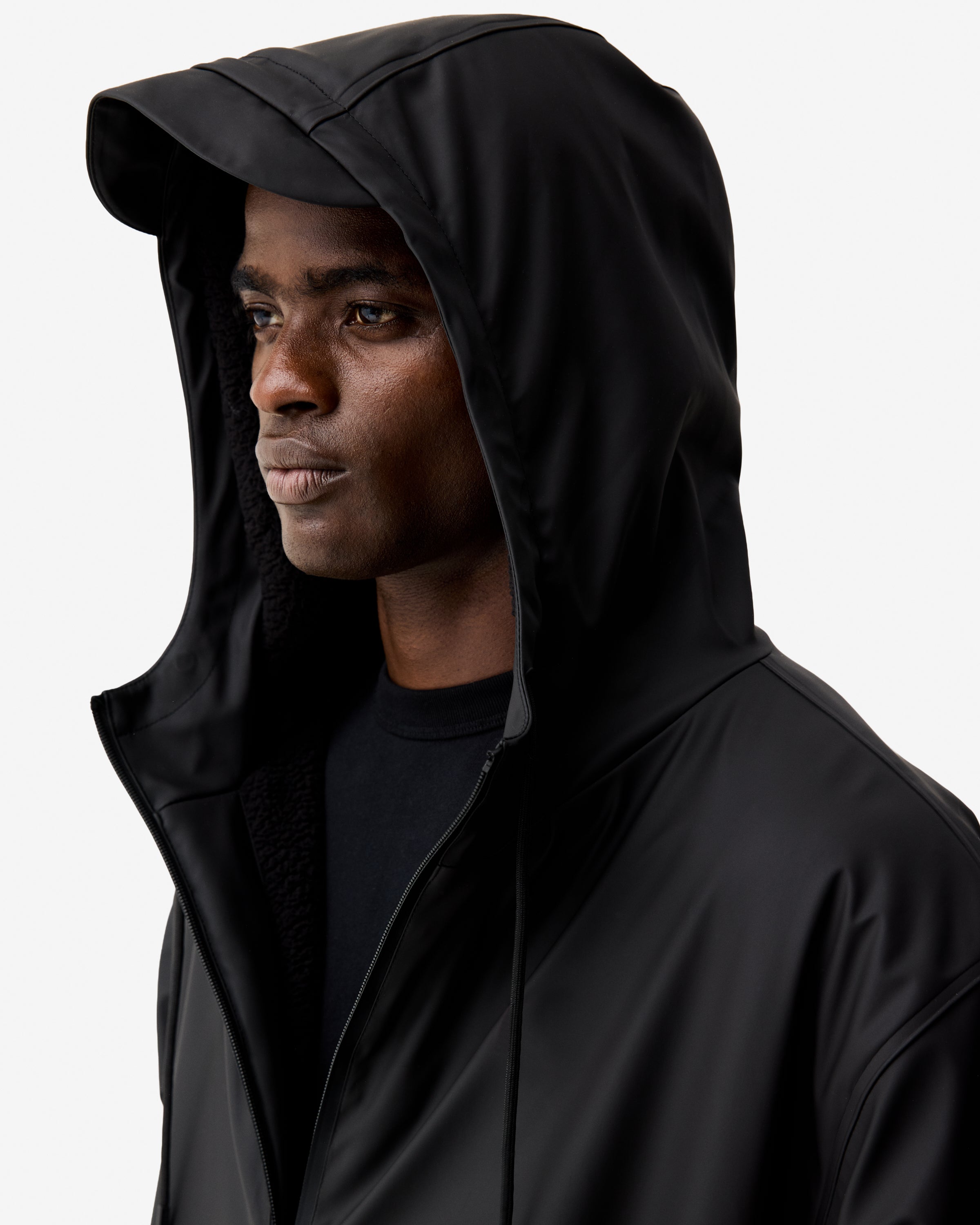 Unisex Black Downpour PU Cocoon Cloak – Hunter Boots UK