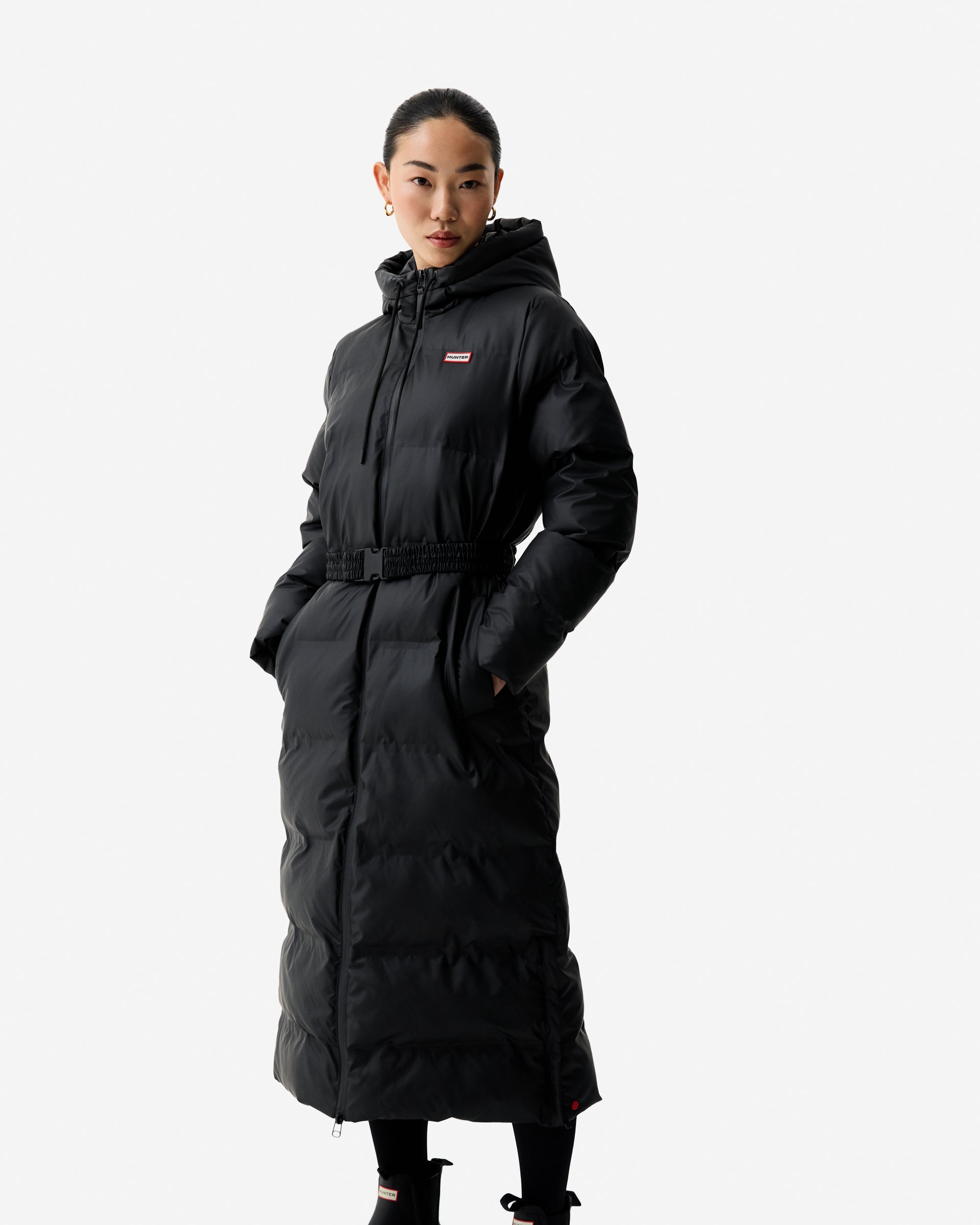 Hunter Mens Hunter Women's Original Long Puffer Coat Women's