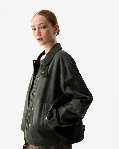 Women’s Leith Oversized Waxed Jacket
