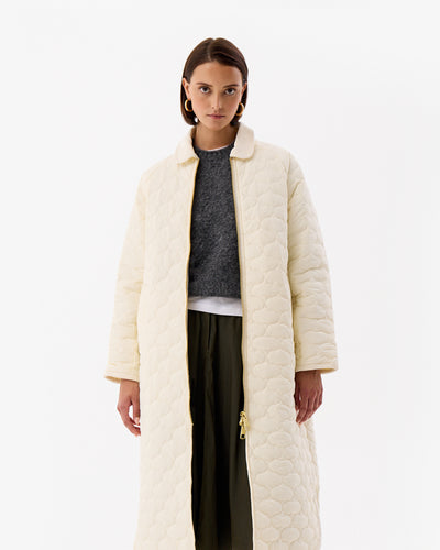 Fionn Long Quilted Coat