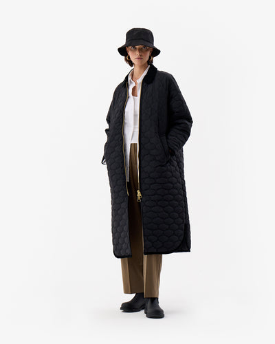 Fionn Long Quilted Coat