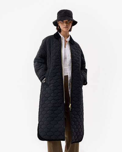 Fionn Long Quilted Coat