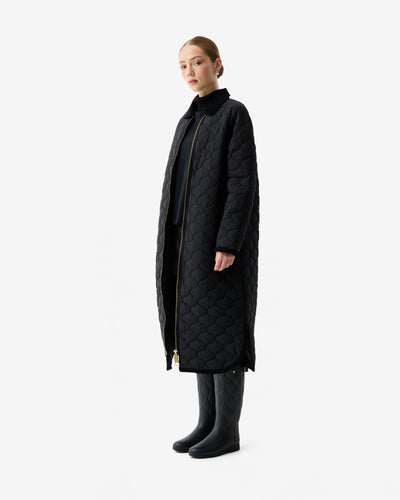 Fionn Long Quilted Coat