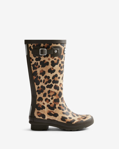 Original Big Kids (5-11 Years) Leopard Print Highgrove Wellington Boot