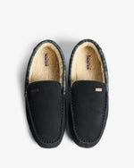 Men's Moccassin Slipper Tartan Collar
