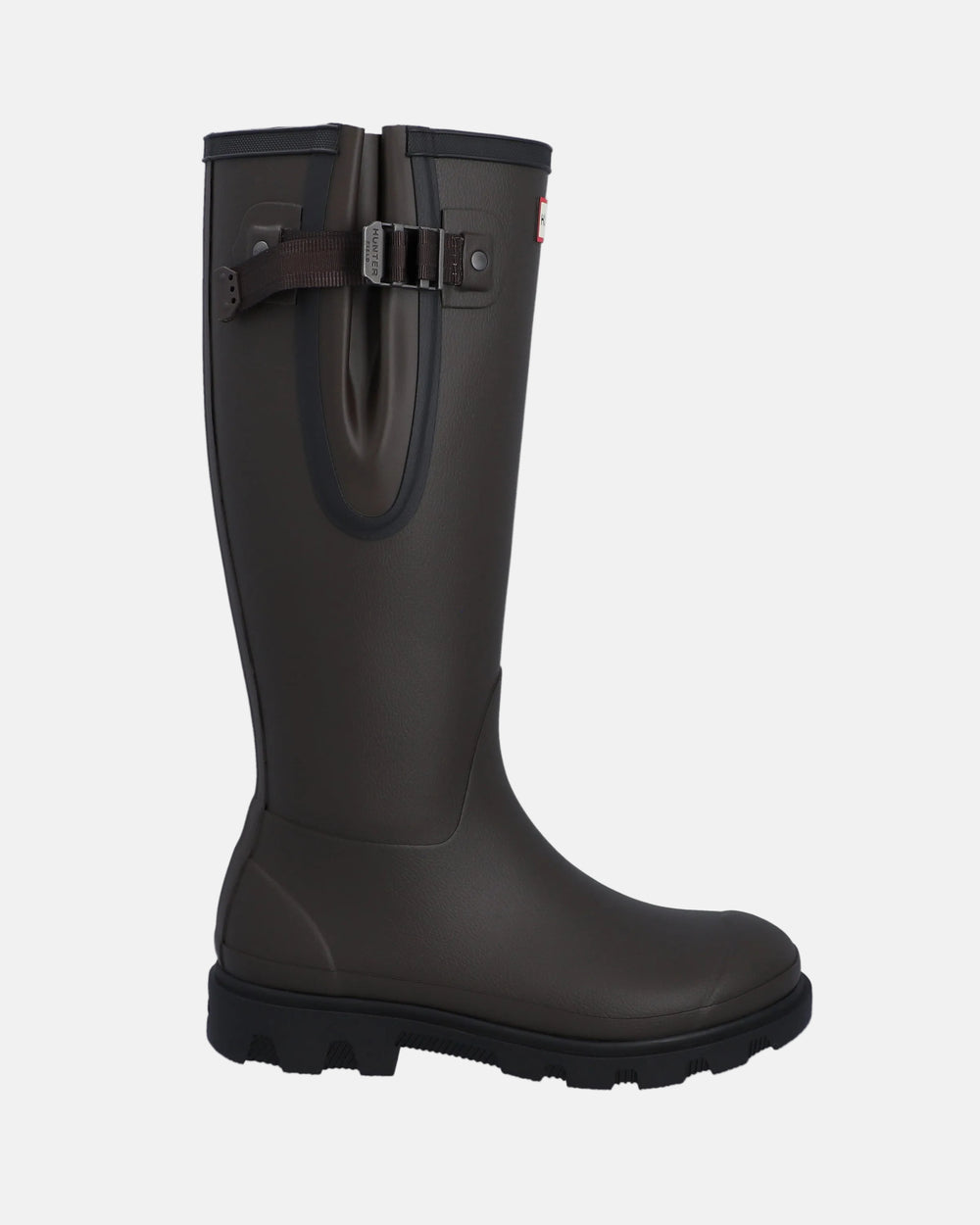 Unisex Chocolate Brown Field Downpour Adjustable Wellington Boot