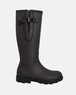 Unisex Chocolate Brown Field Downpour Adjustable Wellington Boot