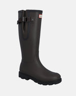 Unisex Chocolate Brown Field Downpour Adjustable Wellington Boot