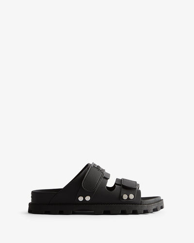Unisex Vegan Synthetic Logo Sandal